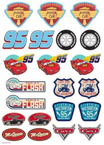 Lightning Mcqueen Edible Icing Character Icon Sheet - Click Image to Close